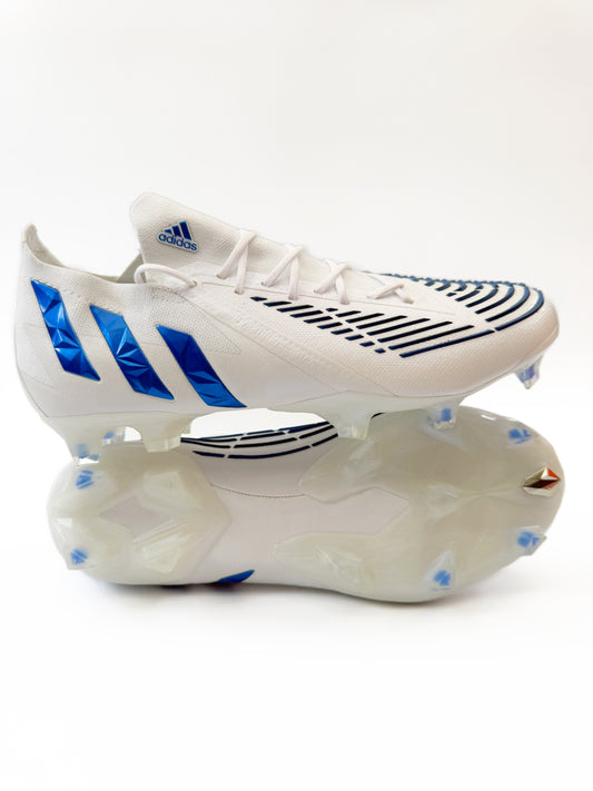 Adidas Predator Edge.1 Low Firm Ground - White/High Res Blue