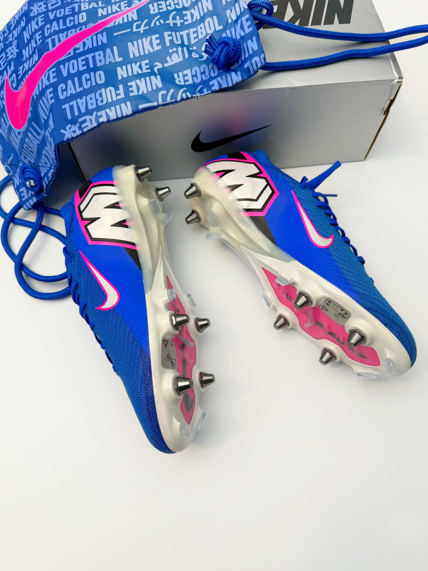 Nike Mercurial Vapor 16 Elite SG Player Edition 'Attack pack' Racer Blue-Pink-White