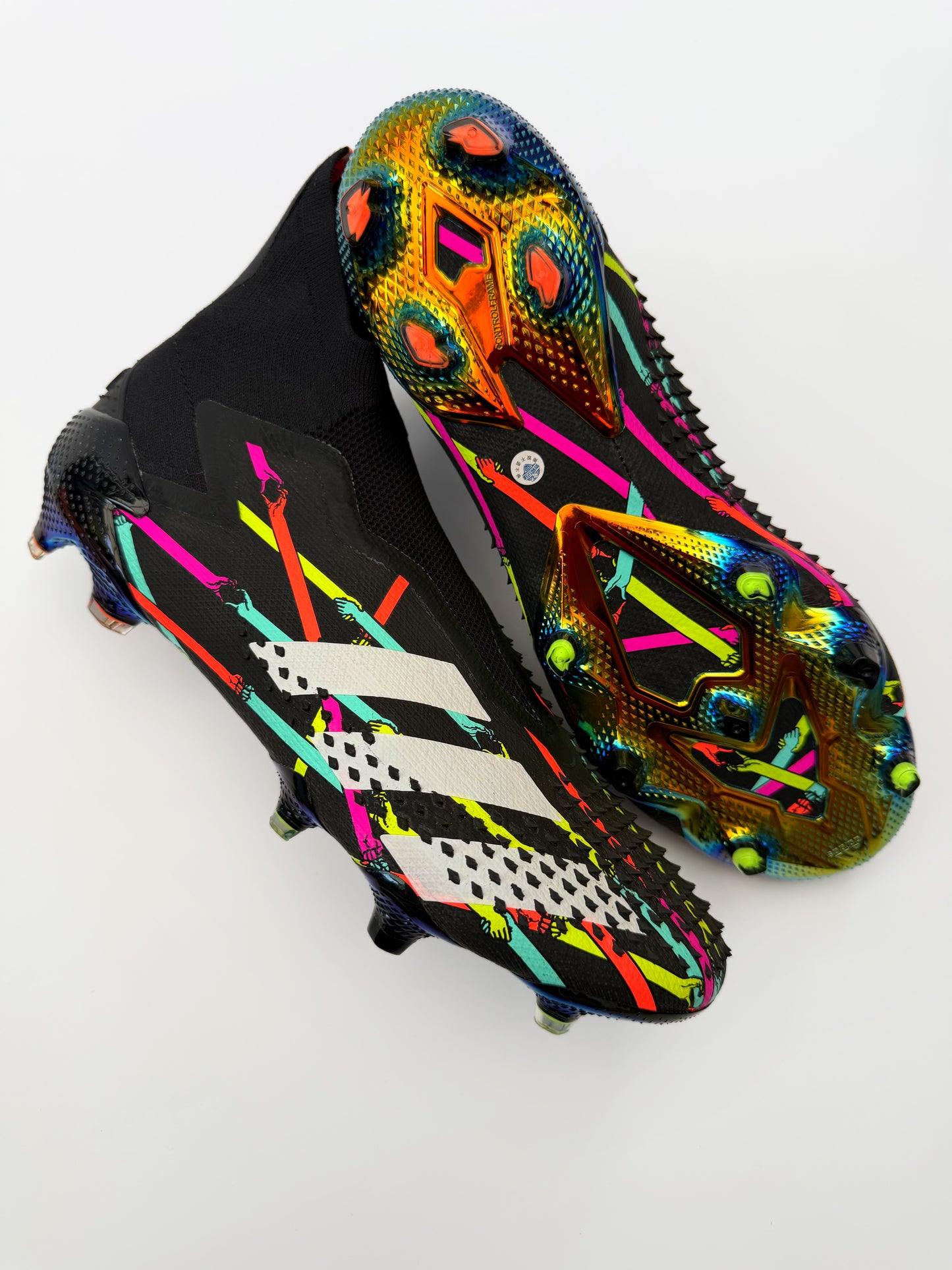 Adidas Predator Mutator 20+ FG ART 'Reuben Dangoor' - Schwarz/Weiß/Pink LIMITED EDITION