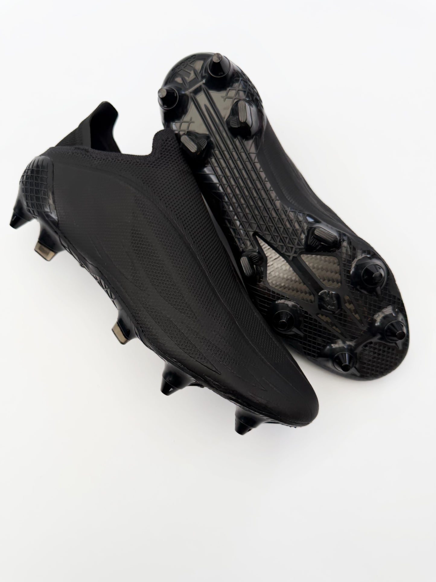 Adidas X Speedflow + Soft Ground Black/Black Laceless