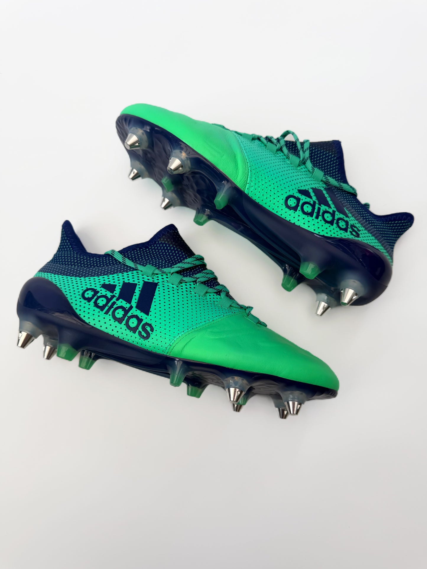 adidas X 17.1 SG Leather - 'Deadly Strike' Aero Green/Unity Ink/Hi-Res Green