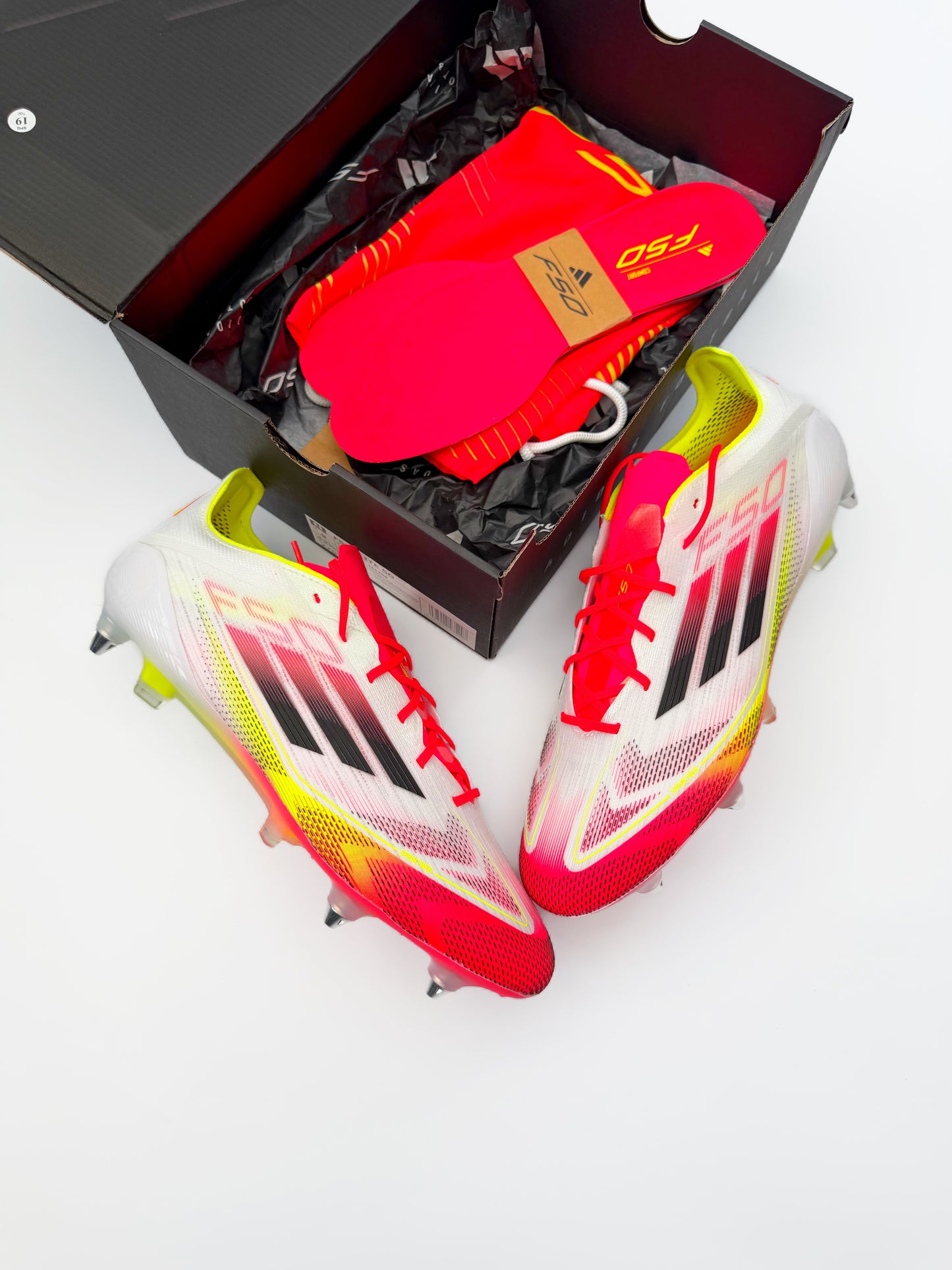 Adidas F50 Elite SG - White/Black/Solar Yellow