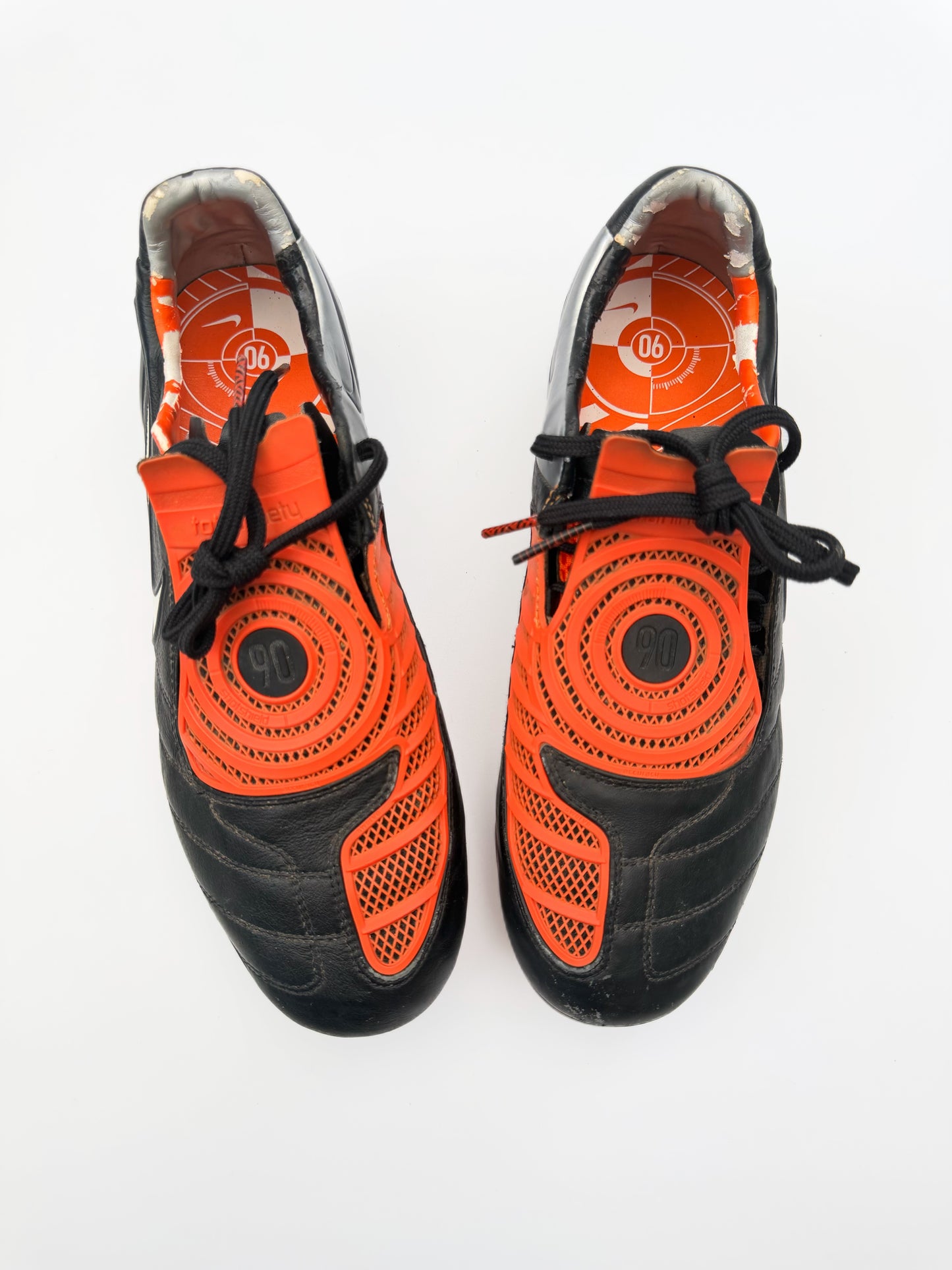 Nike Total 90 laser 2 SG - Black/Orange Blaze 'Made in Bosnia'