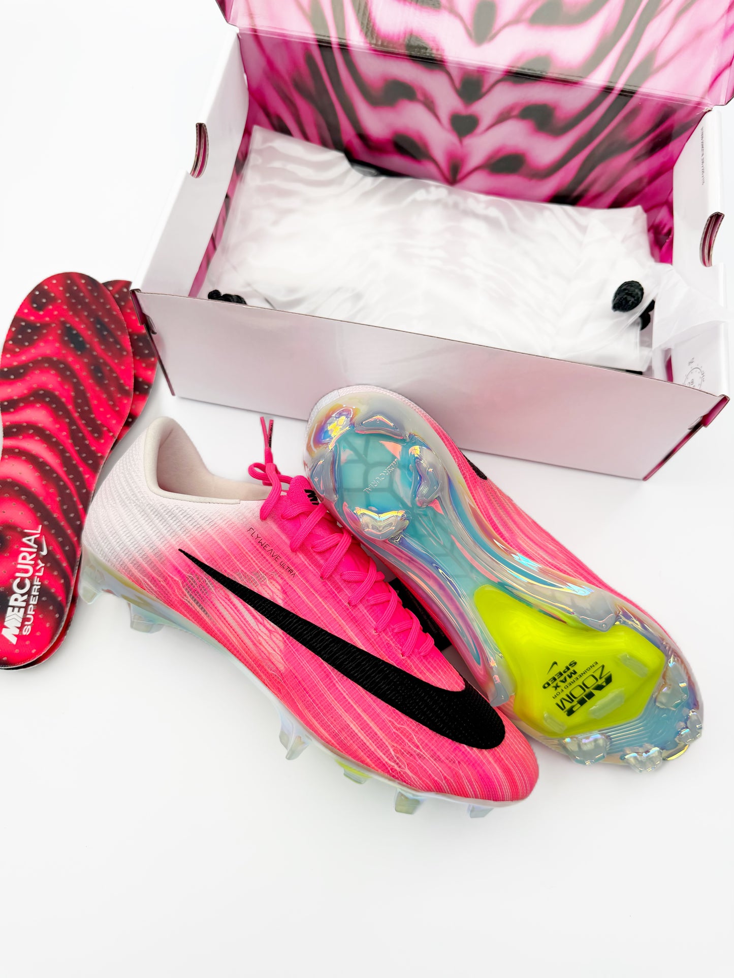 Nike Air Zoom Mercurial Superfly XI Elite FG Pink/White