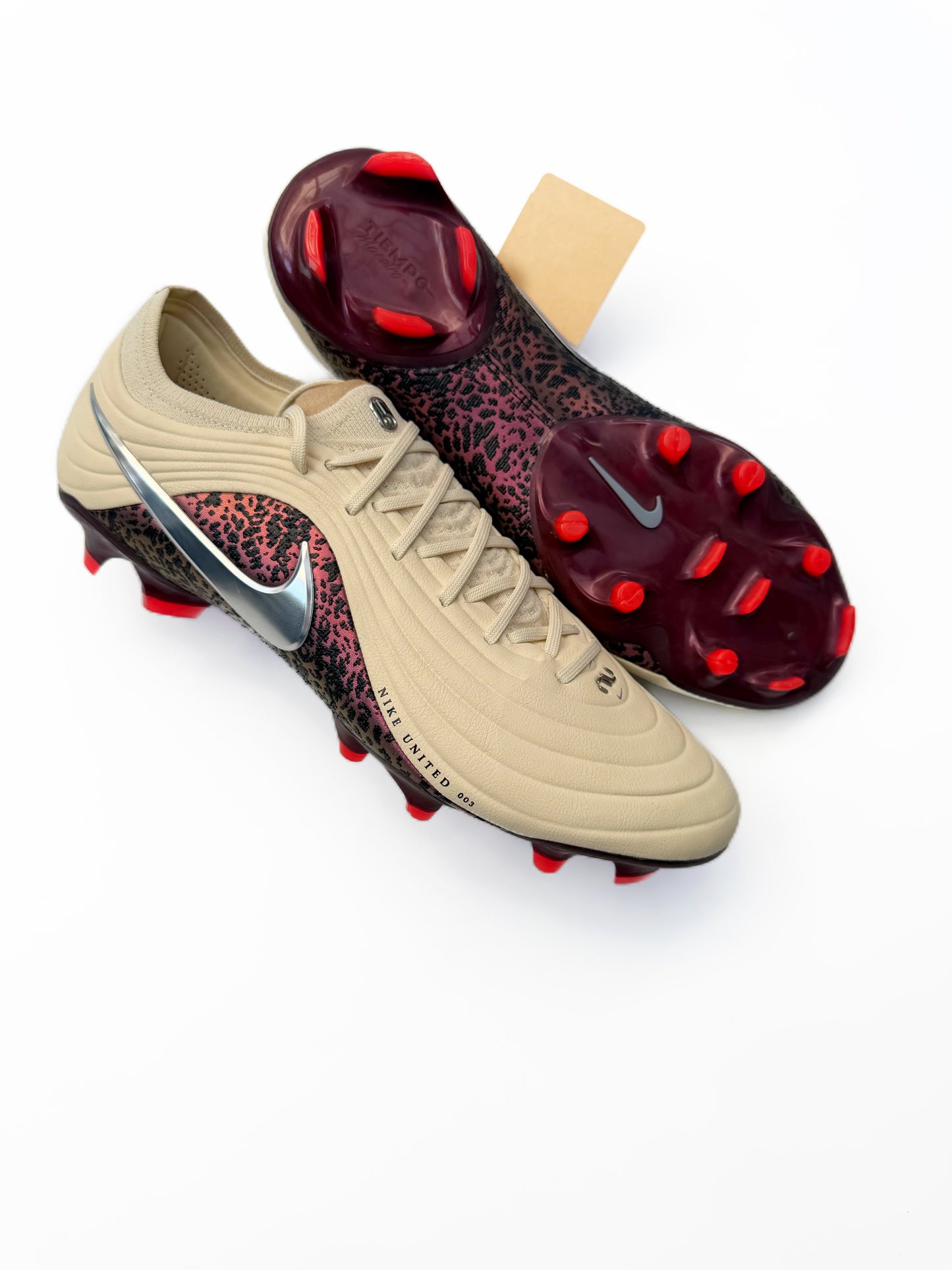 Nike Tiempo Maestro Elite FG United - Fossil/Mtlc Silver/Burgundy Crush