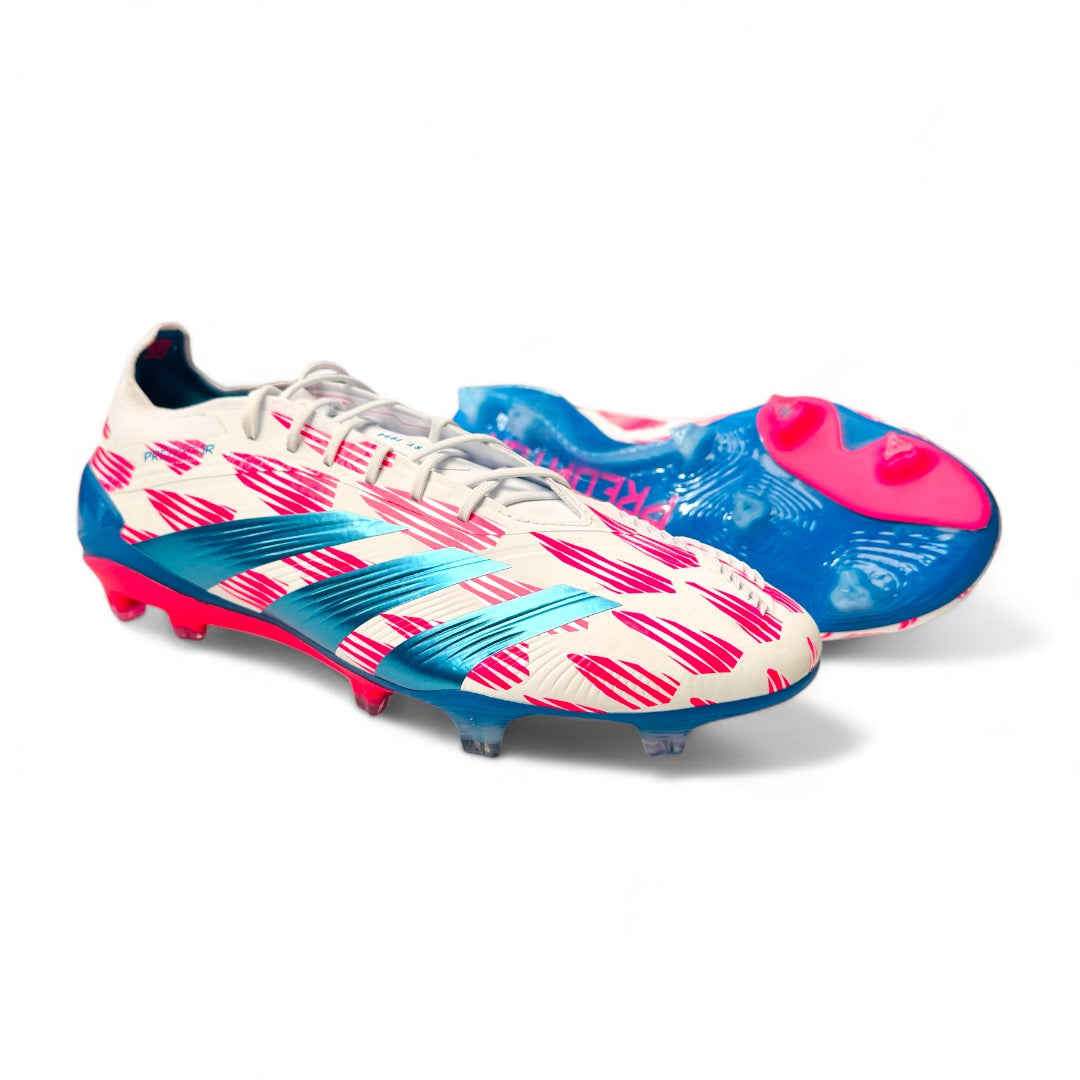 adidas Predator Elite FG - Ftwr White/Solar Blue/Solar Pink