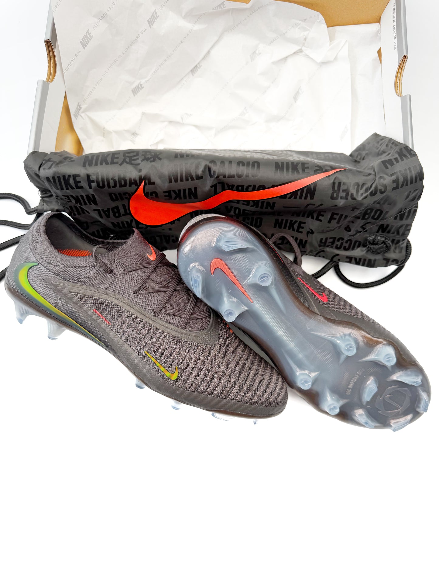Nike Phantom Elite 6 FG Lv8 FG - Med Ash/Gold Amber/Black
