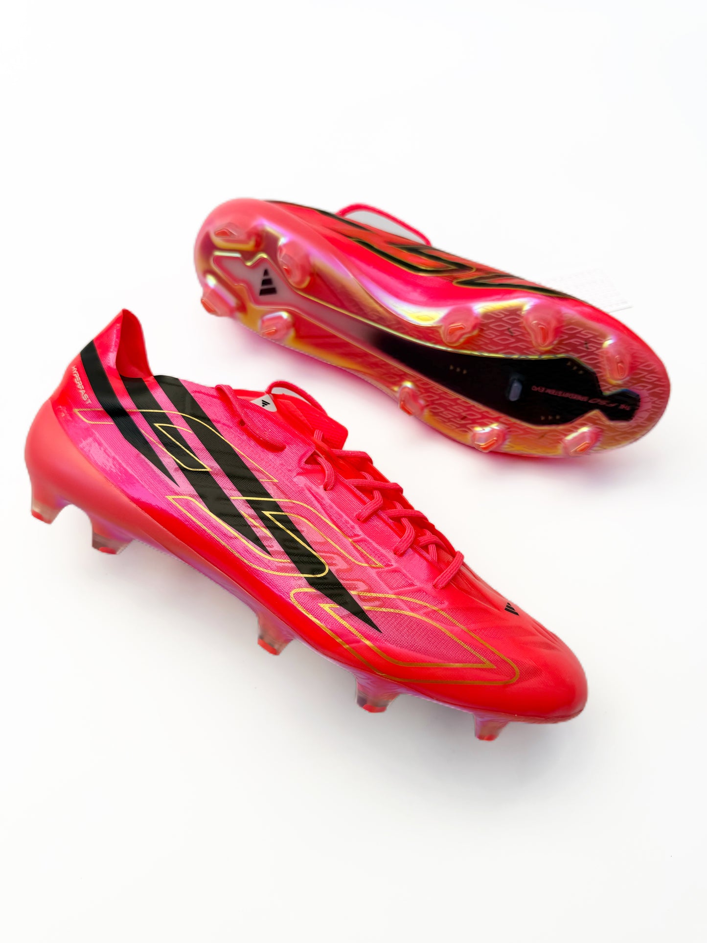 Adidas F50 Hyperfast Evo FG Solar Turbo/Core Black/Gold Met.