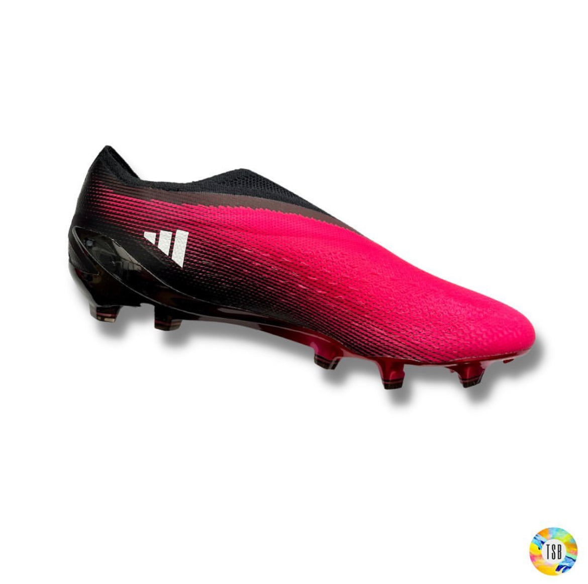 Adidas Speedportal + Firm Ground Laceless football boots Shock pink/Black