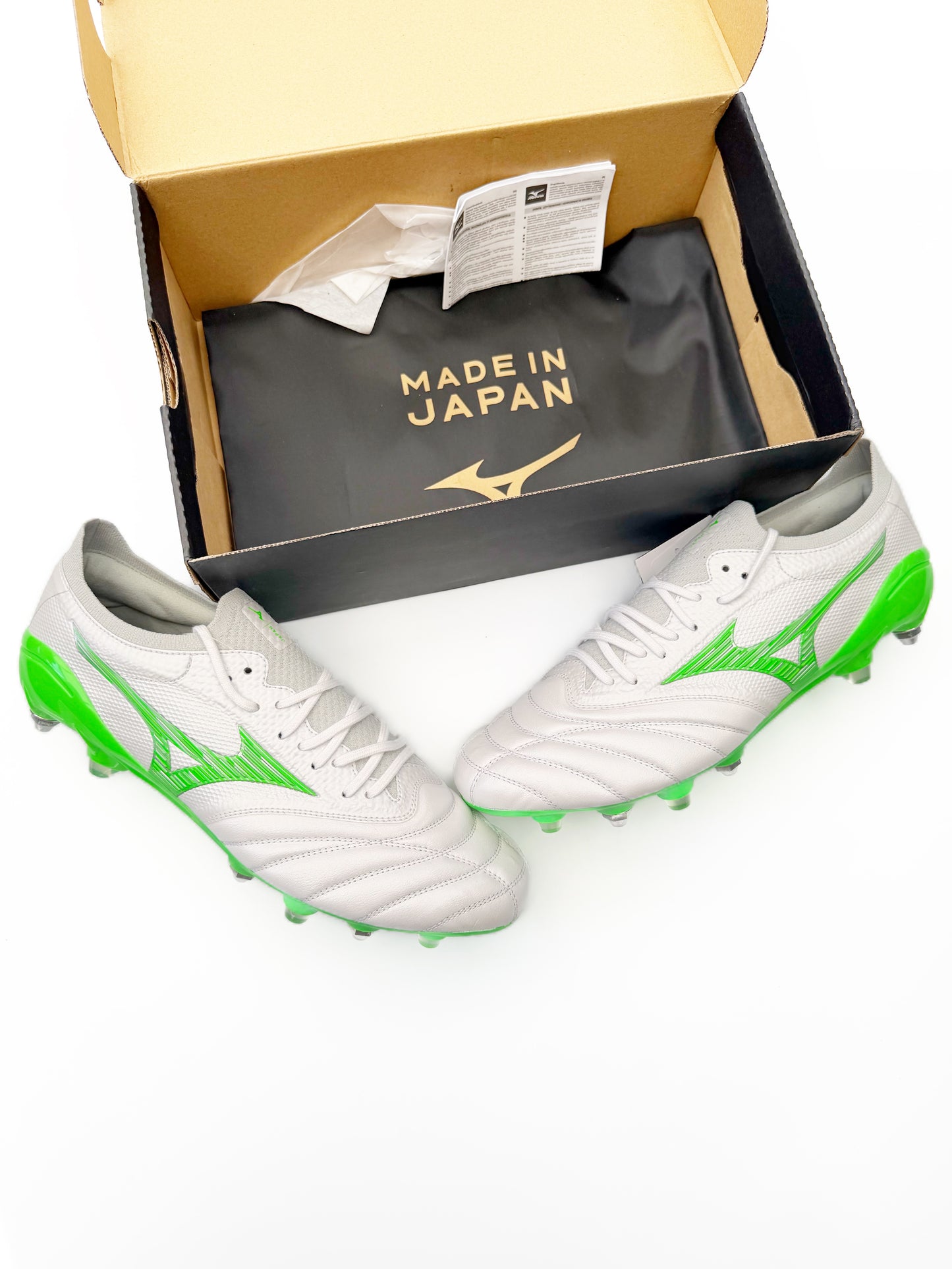 Mizuno Morelia Neo 4 Beta Made in Japan SG White/Green