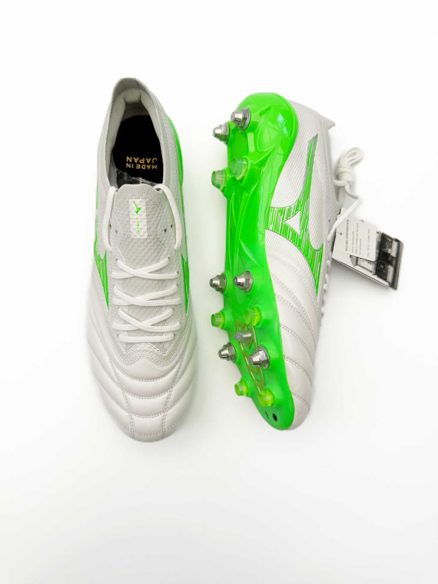 Mizuno Morelia Neo 4 Beta Made in Japan SG White/Green