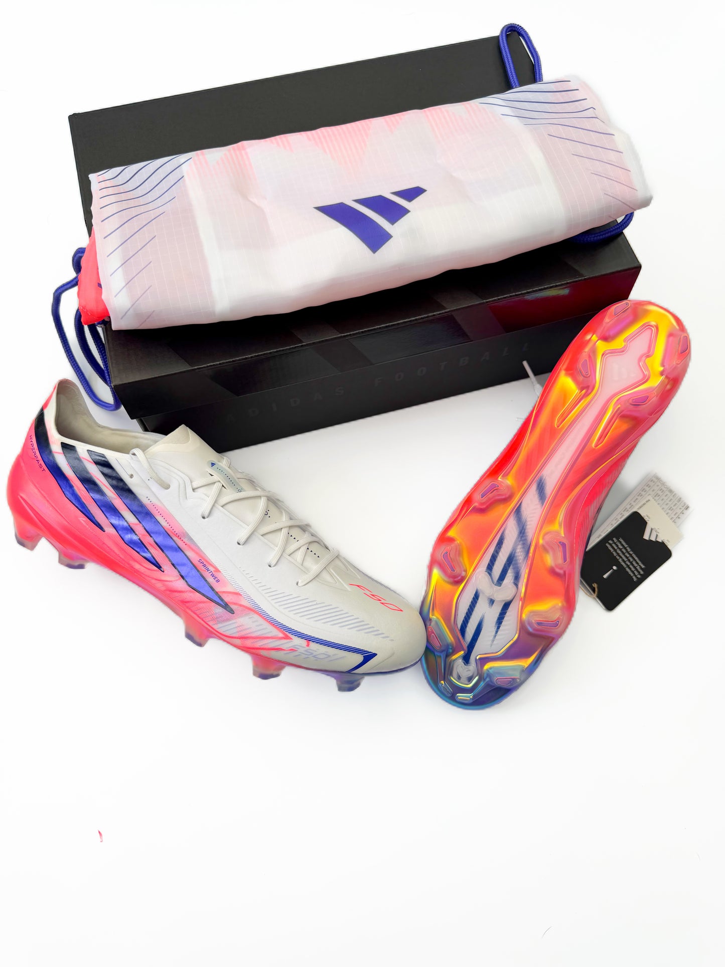 Adidas F50 Hyperfast Elite FG Ftwr White/Solar Purple/Solar Turbo