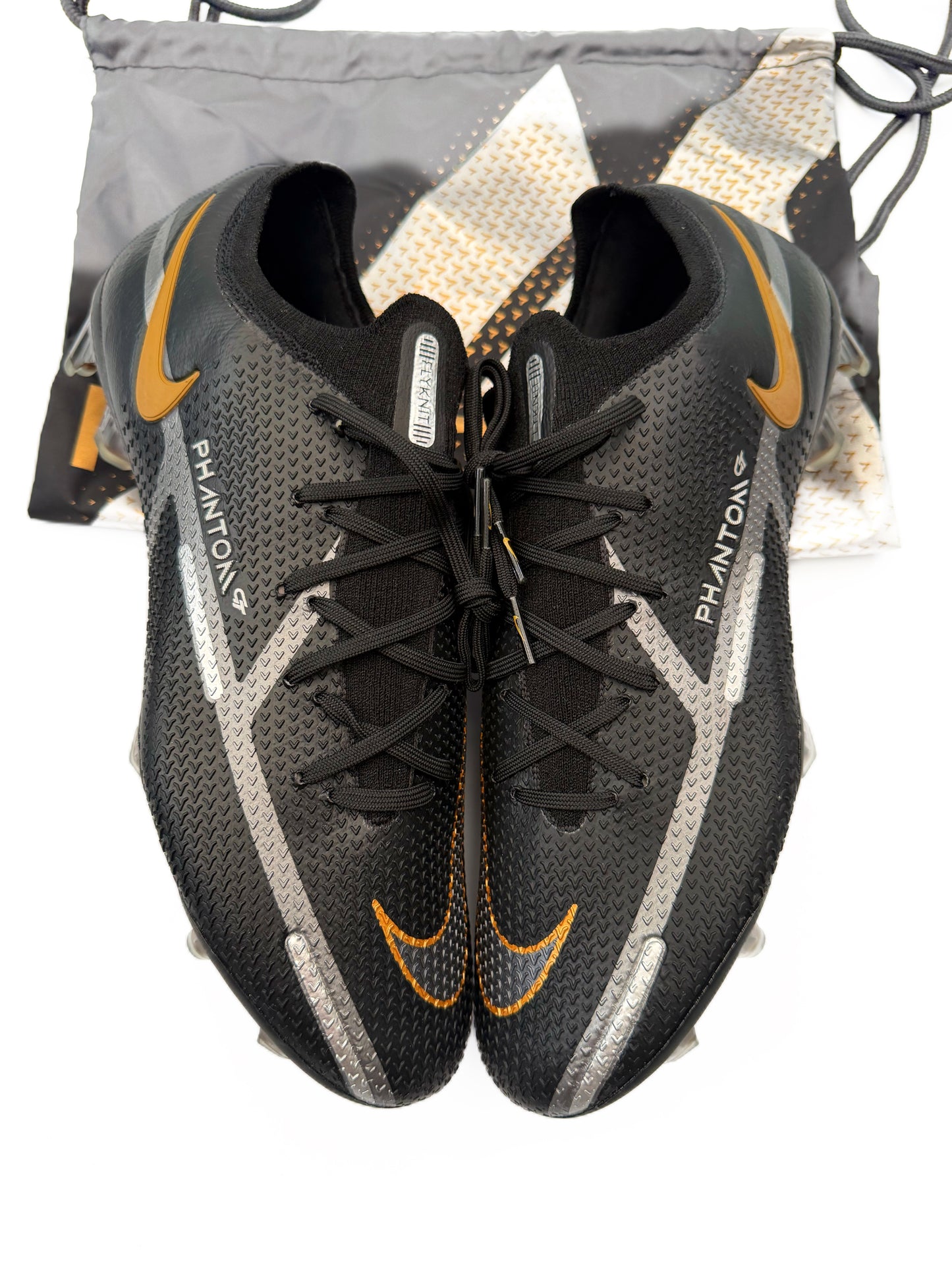 Nike Phantom GT 2 Elite FG Shadow - Black/Metallic Dark Grey/Metallic Gold