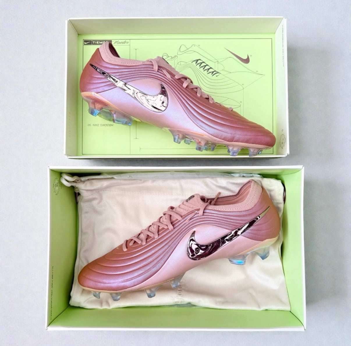 NIKE TIEMPO MAESTRO ELITE LE FG Mtlc Red Bronze/Mtlc Rose Gold