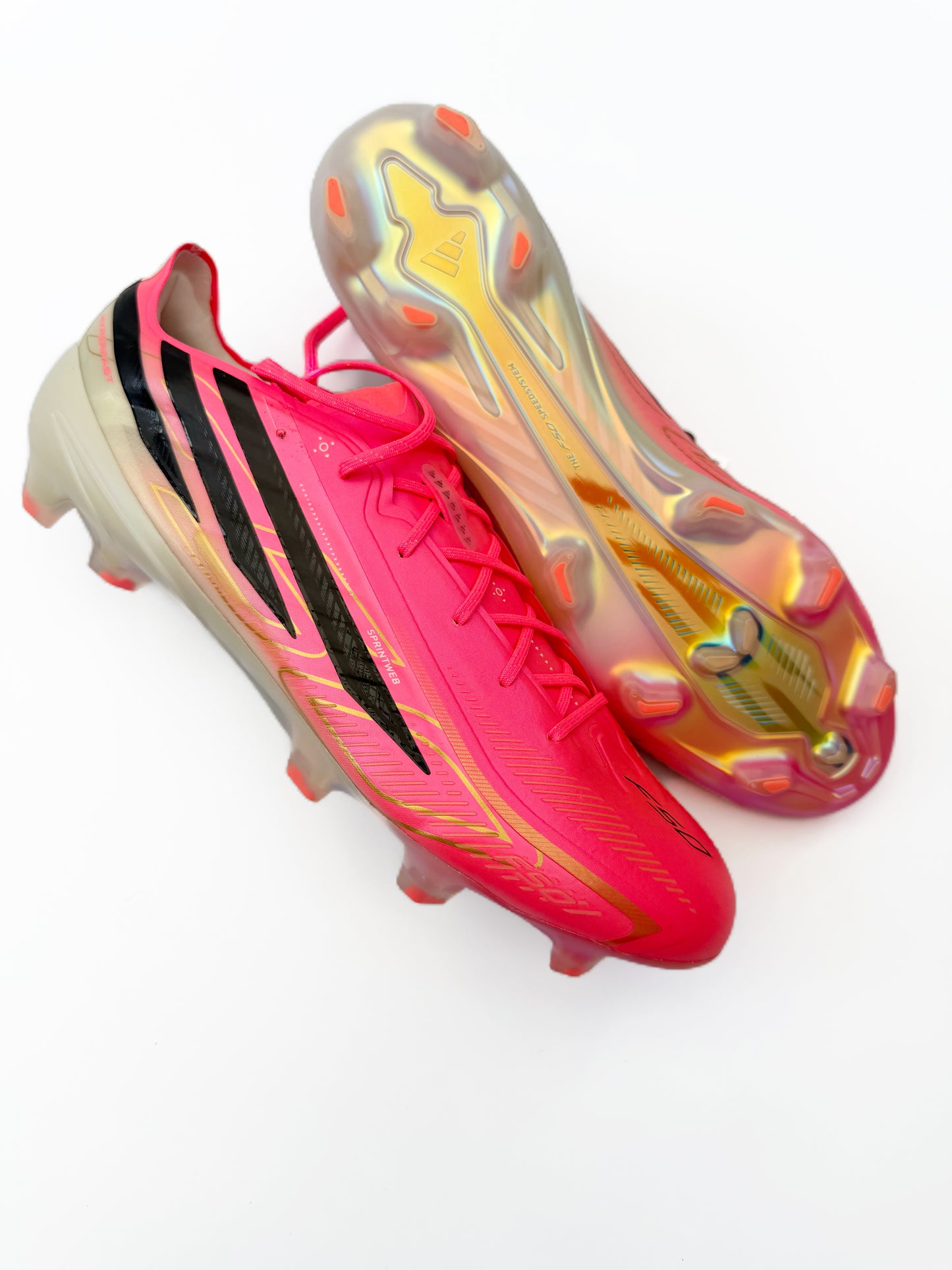 Adidas F50 Hyperfast Elite FG Solar Turbo/Core Black/Gold Met.