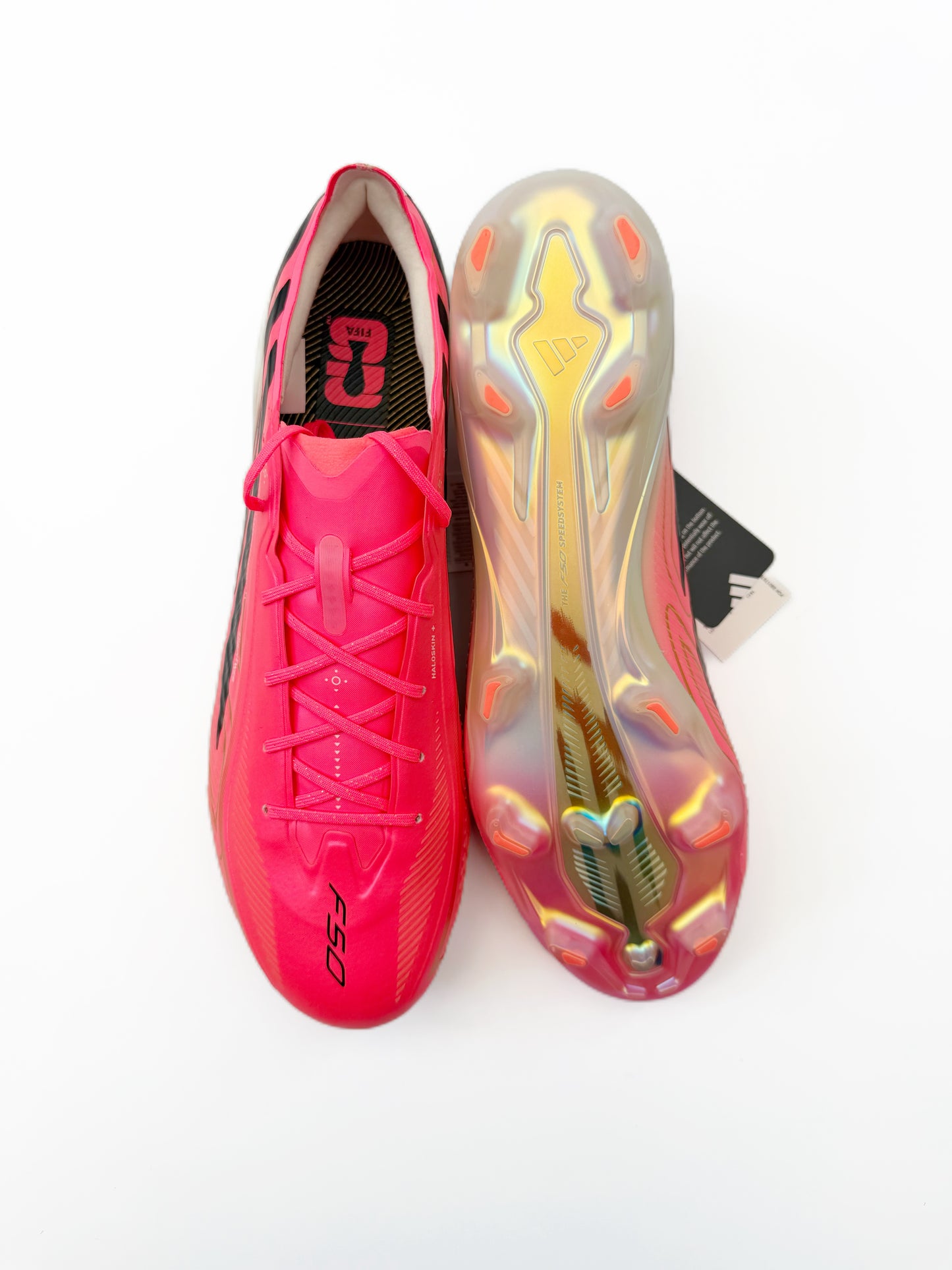 Adidas F50 Hyperfast Elite FG Solar Turbo/Core Black/Gold Met.