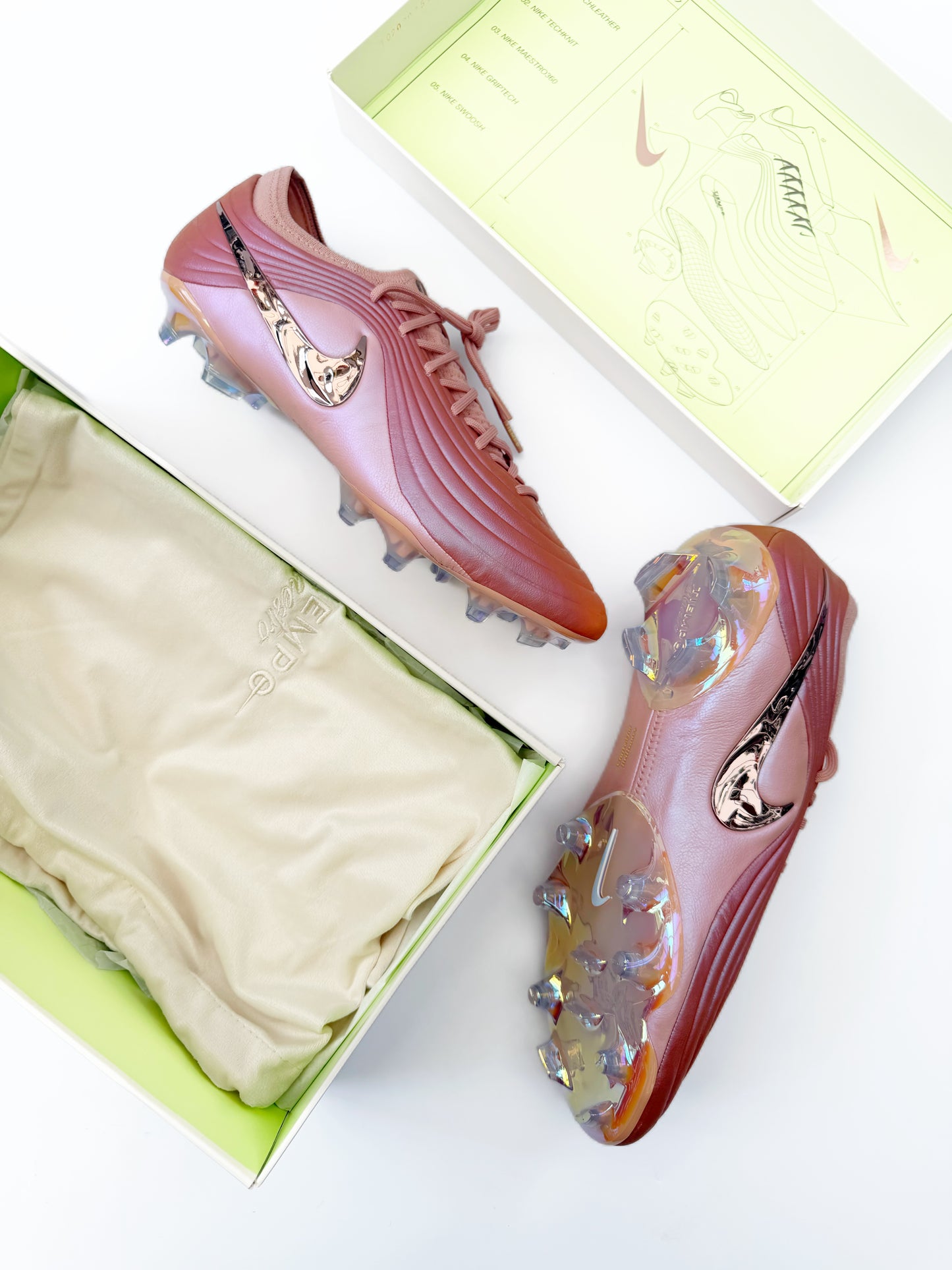 NIKE TIEMPO MAESTRO ELITE LE FG Mtlc Red Bronze/Mtlc Rose Gold