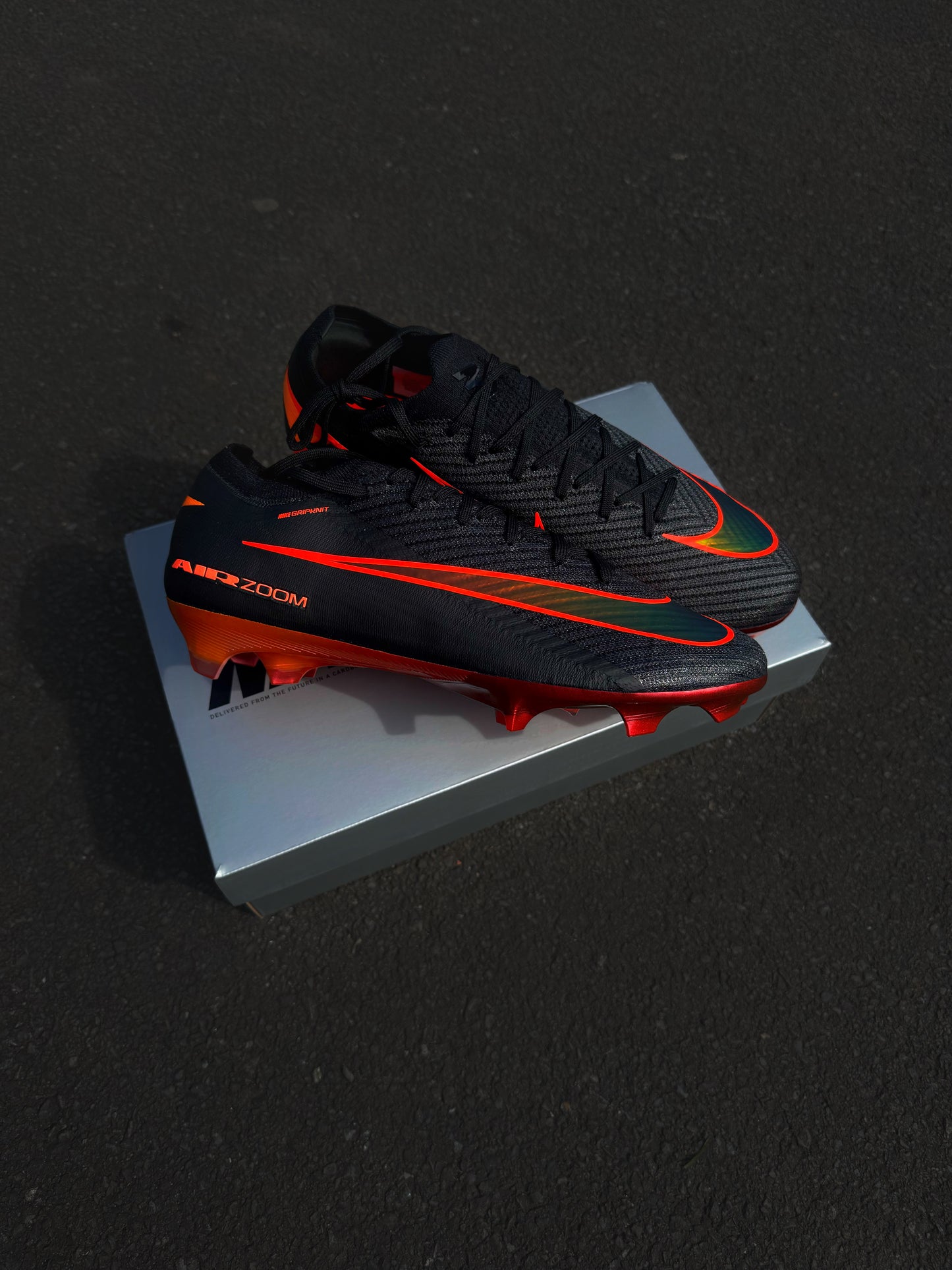 Nike Air Zoom Mercurial Vapor 16 Elite FG lv8 'Heat up' Black/Hyper Crimson