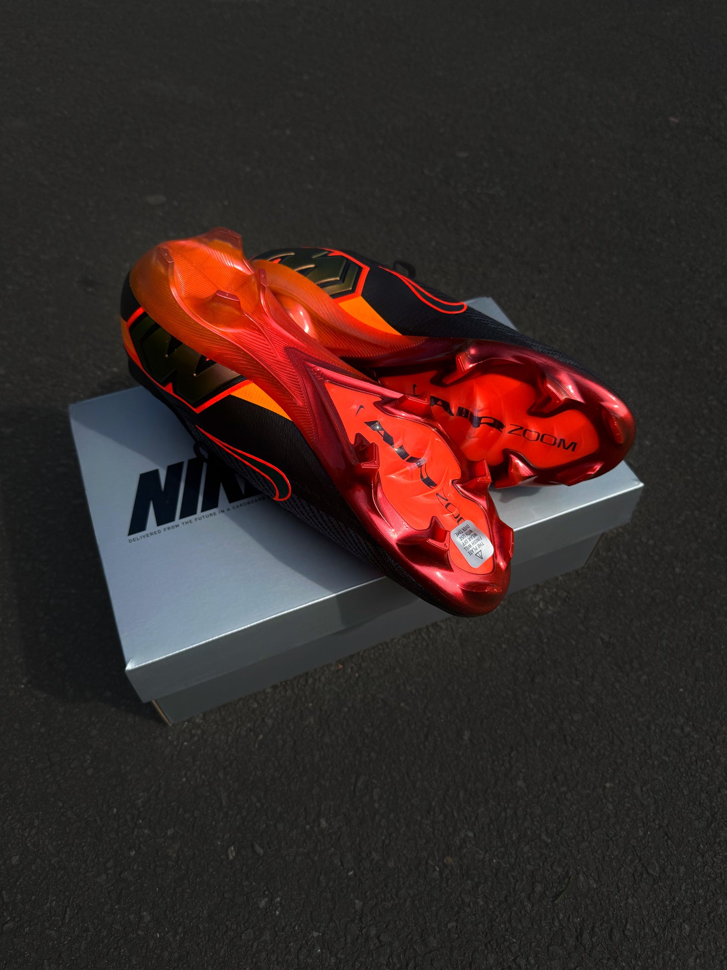Nike Air Zoom Mercurial Vapor 16 Elite FG lv8 'Heat up' Black/Hyper Crimson