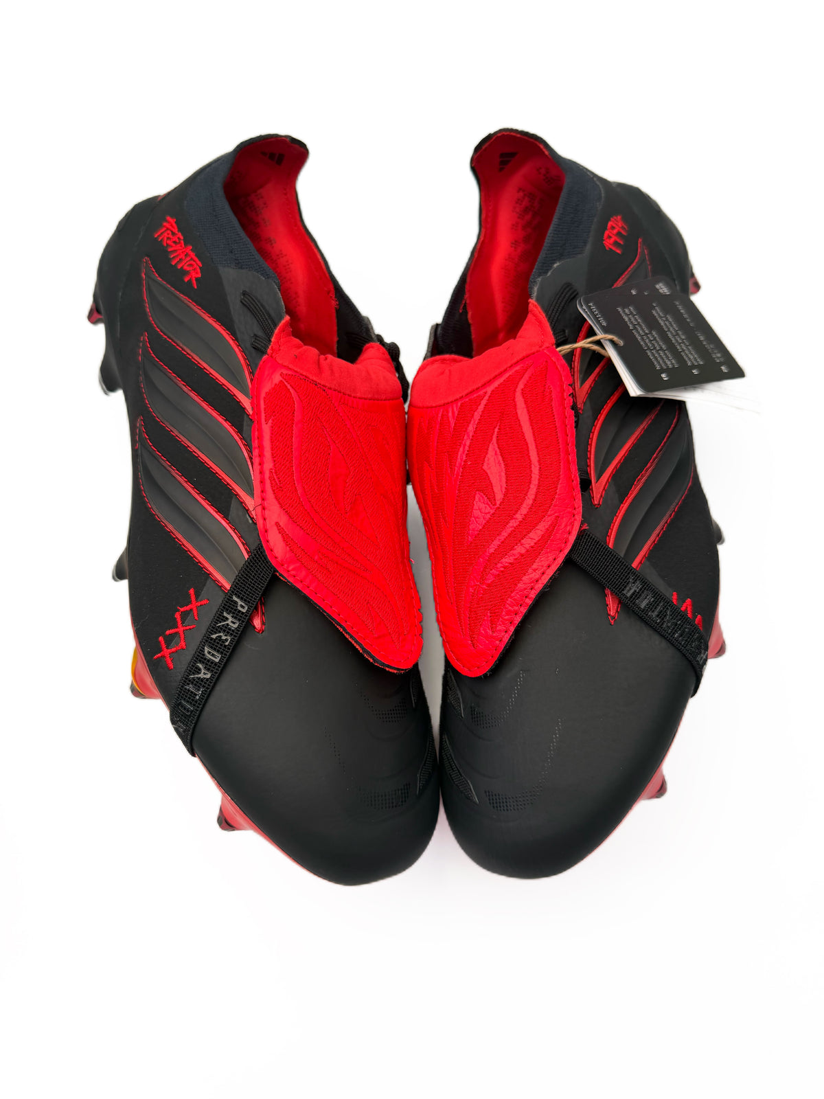 Adidas Predator Leather Elite Tongue SG Core Black/Core Black/Vivid Red