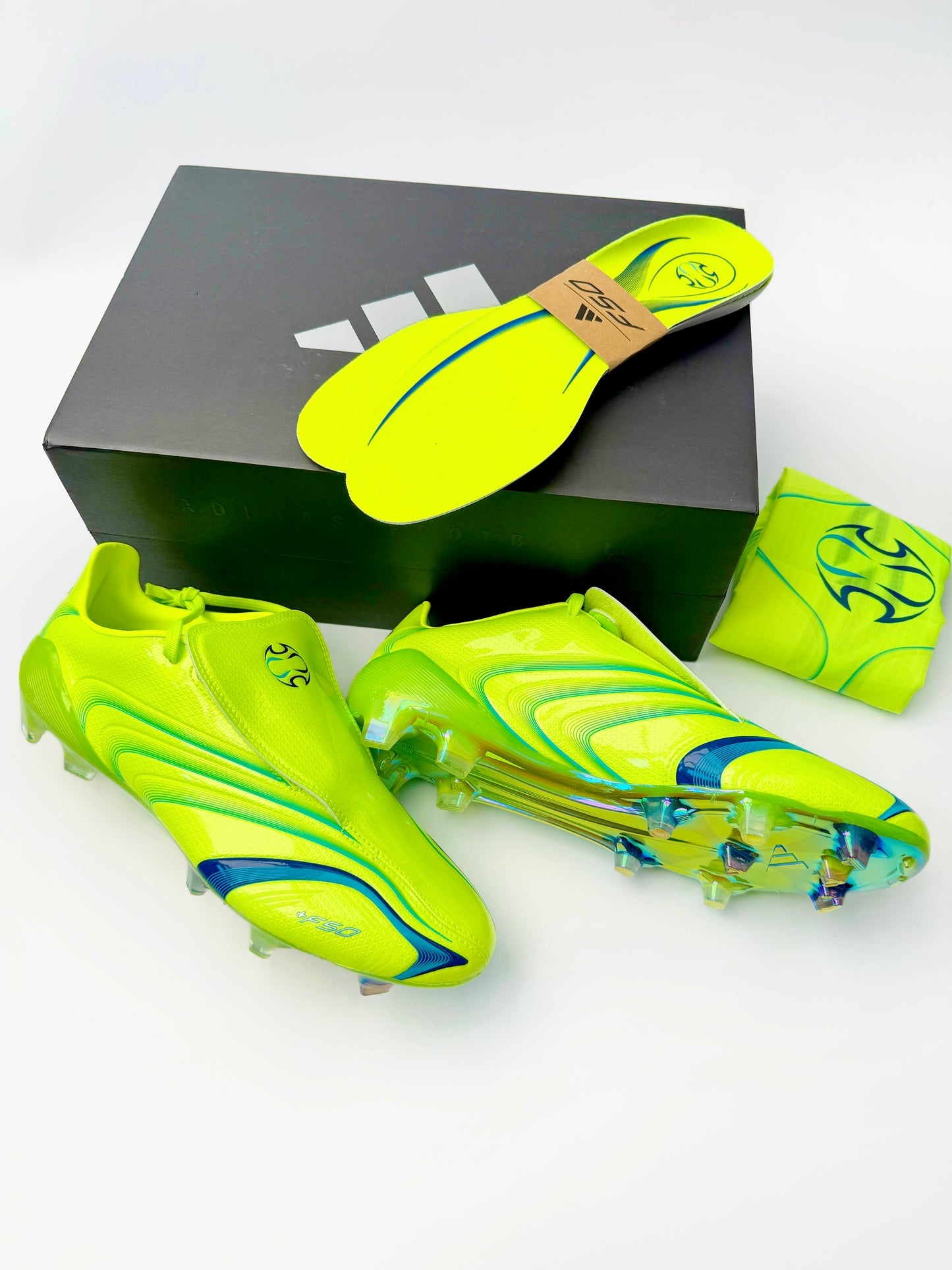 Adidas F50 Elite x Tunit FG Lucid Lemon/Team Royal Blue/Lucid Aquamarine