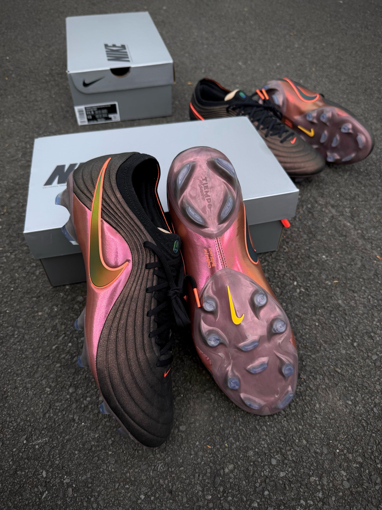 Nike Tiempo Maestro Elite LV8 FG - Black/Hyper Crimson/Laser Orange