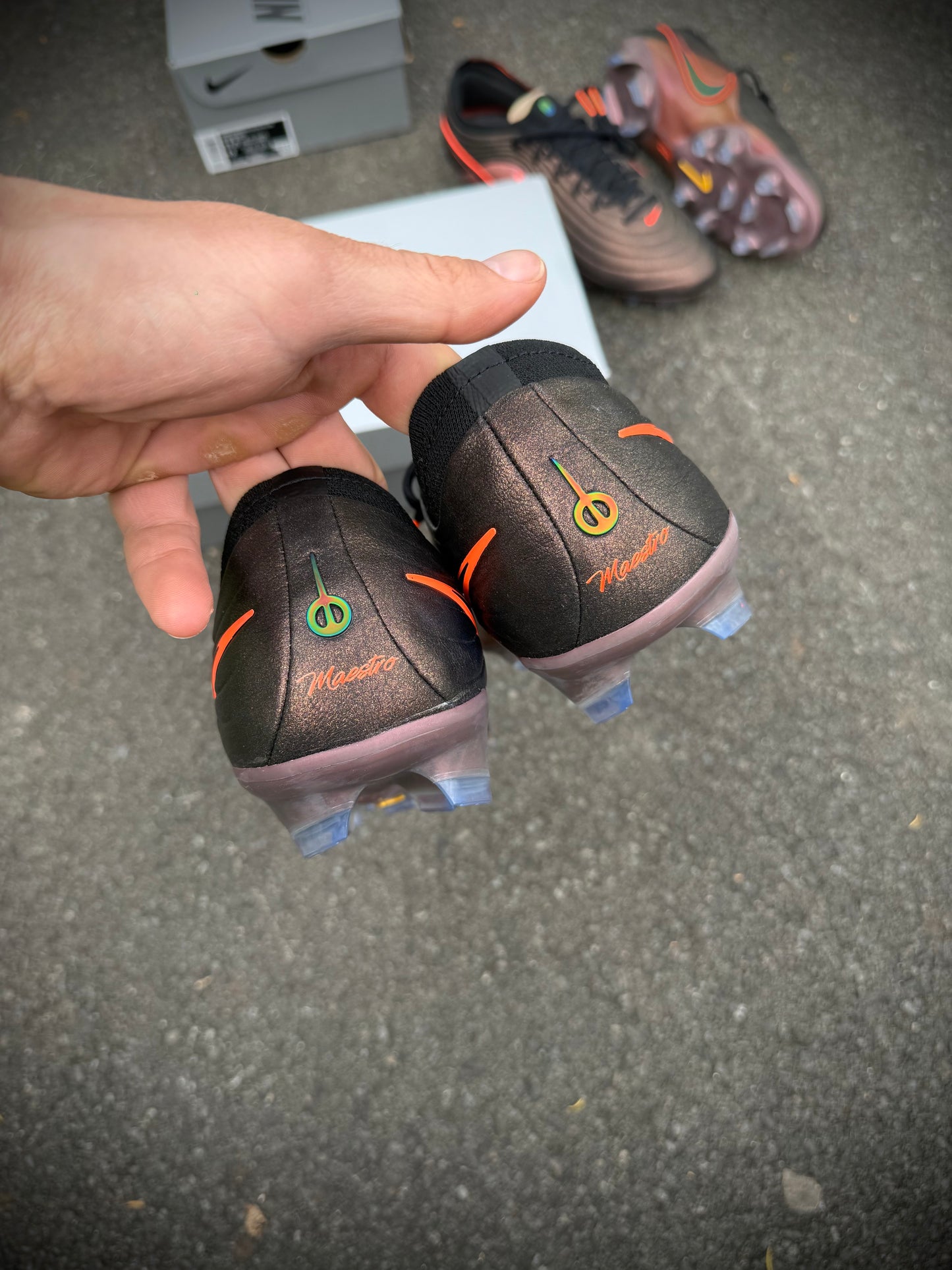 Nike Tiempo Maestro Elite LV8 FG - Black/Hyper Crimson/Laser Orange