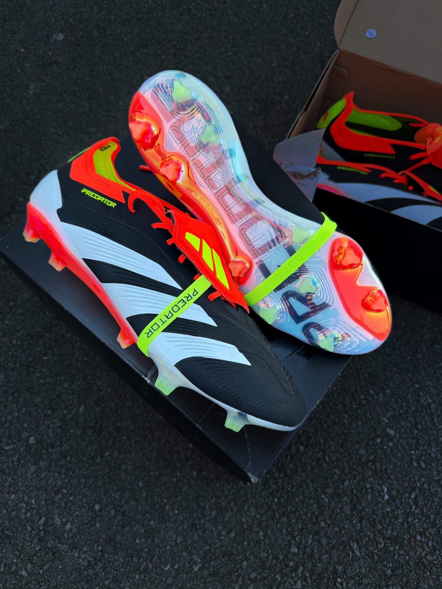 Adidas Predator Elite FT FG 'Solar Energy pack' - Core Black/White/Solar Red