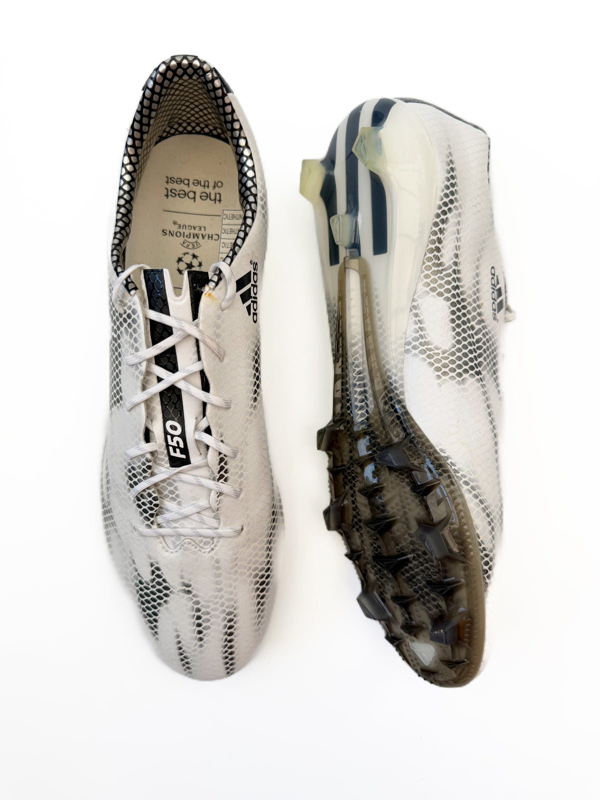Adidas F50 adizero FG "White/Black"
