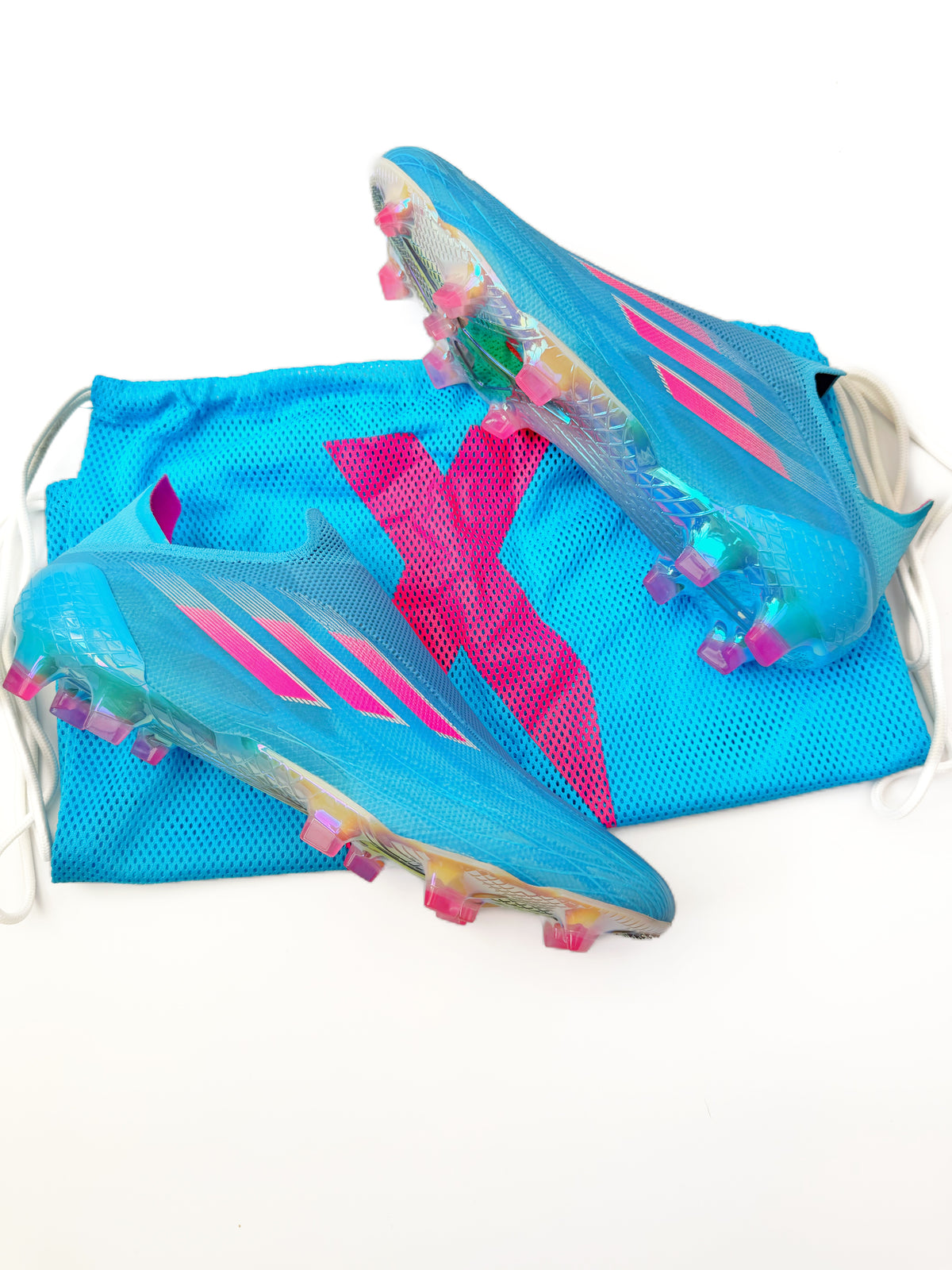 Adidas X Speedflow + FG Sapphire Edge - Sky Rush/Shock Pink/Footwear White