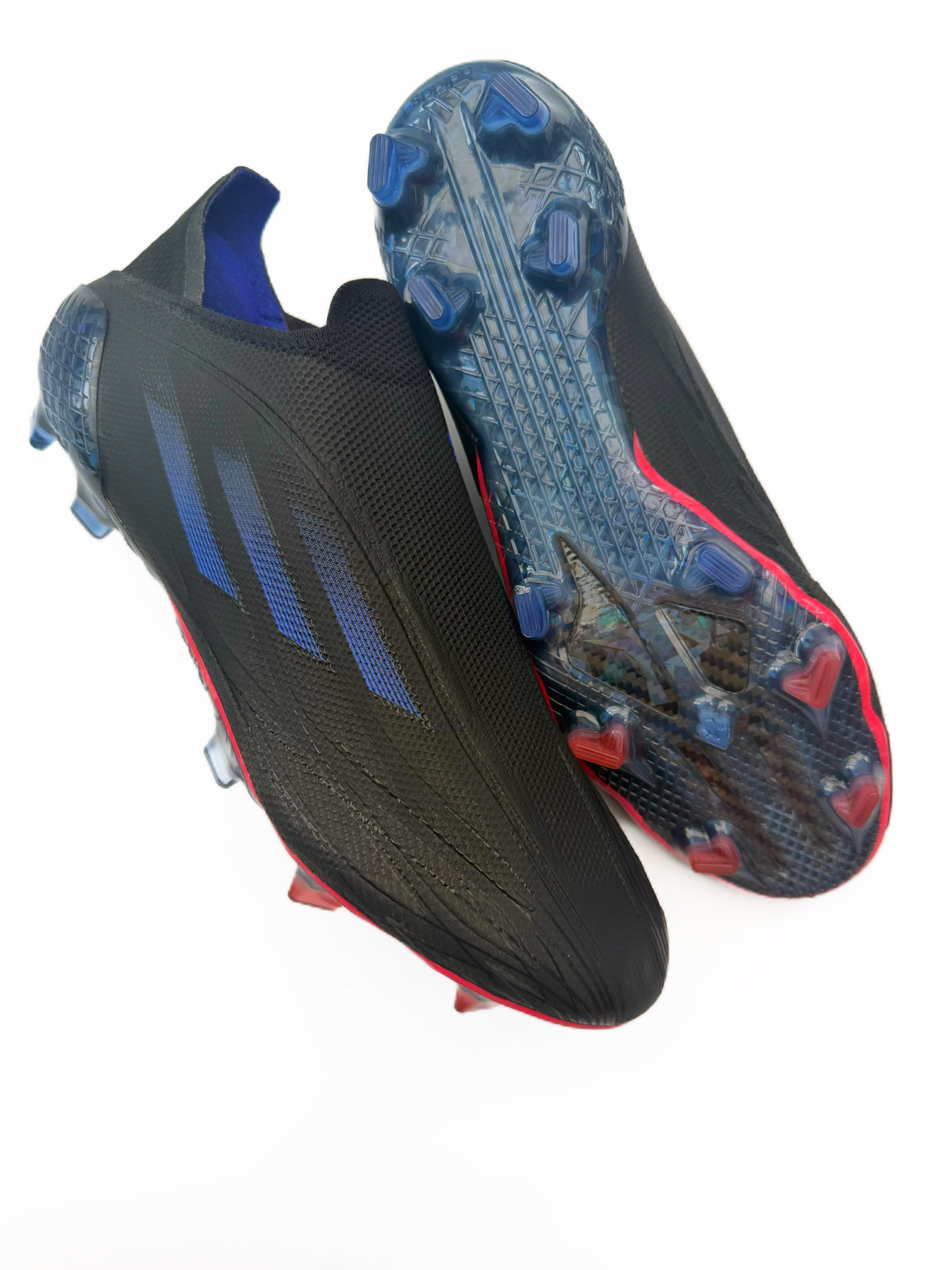Adidas X Speedflow+ FG 'Black Vivid Red'- Sonic Ink