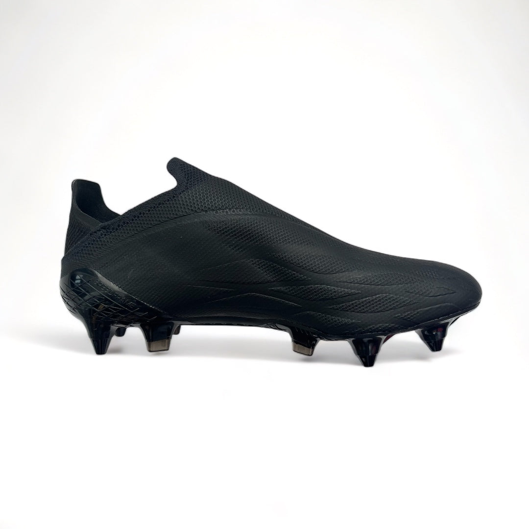 Adidas Speedflow + SG Black/Blackout Laceless