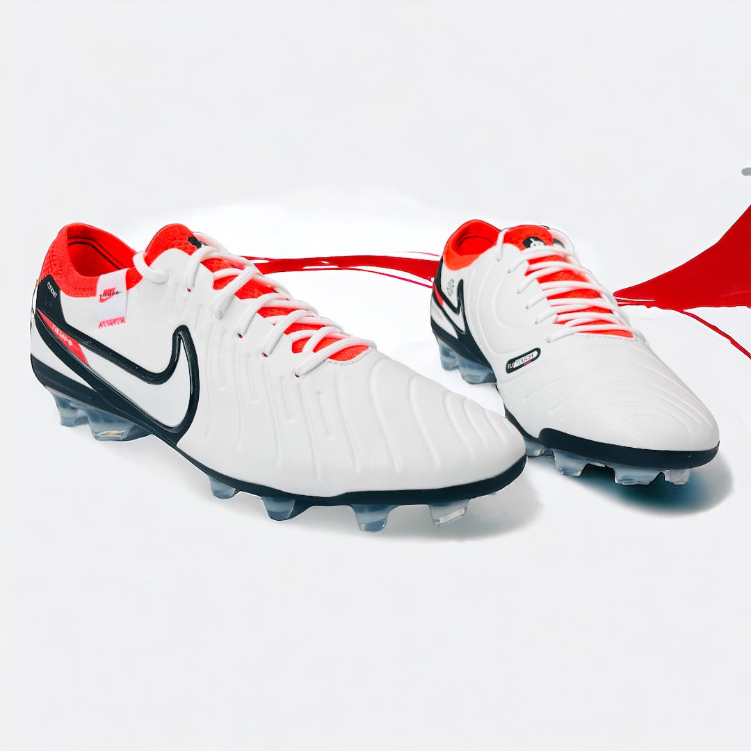 Nike Tiempo Legend X 10 Elite FG White/Black/Bright Crimson