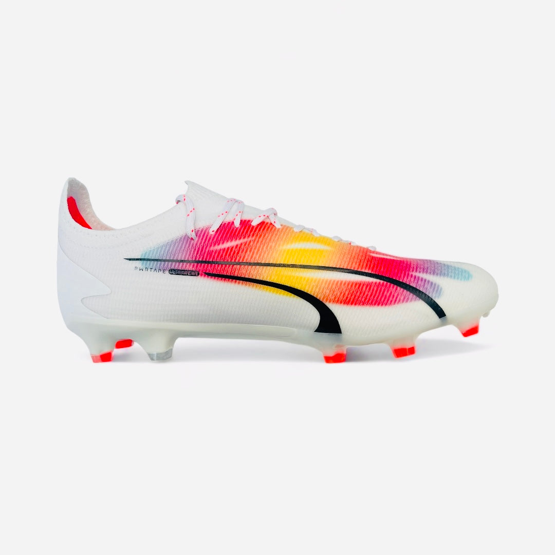 Puma Ultra Ultimate FG - PUMA White-PUMA Black-Fire Orchid