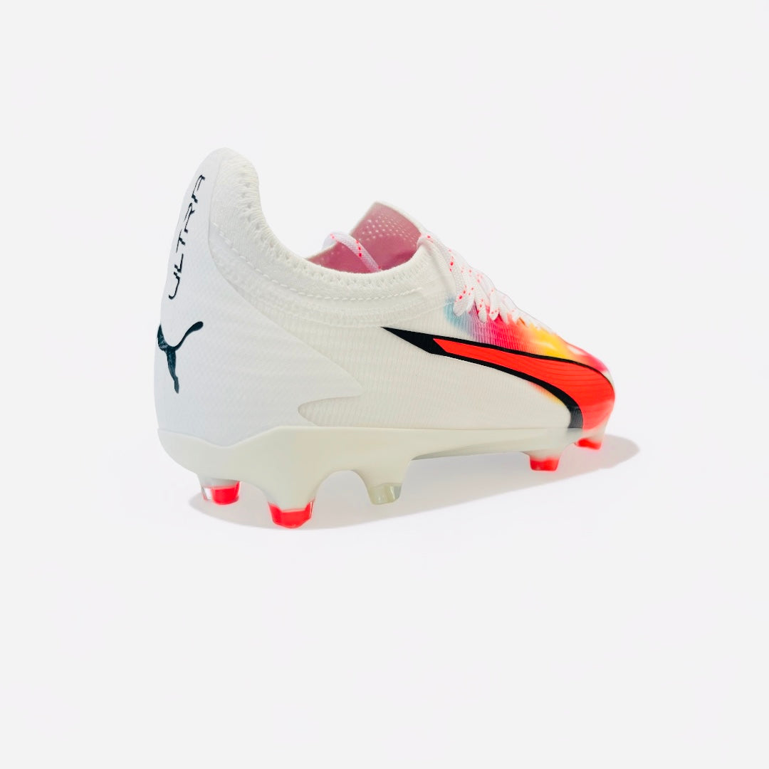 Puma Ultra Ultimate FG - PUMA White-PUMA Black-Fire Orchid