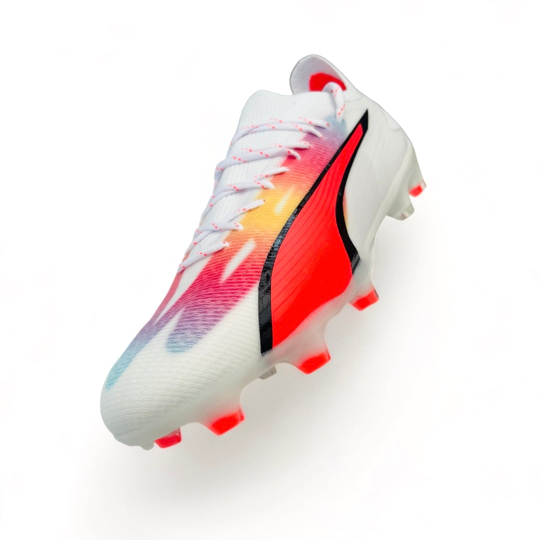 Puma Ultra Ultimate FG - PUMA White-PUMA Black-Fire Orchid