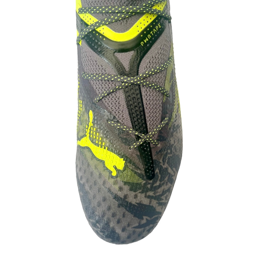 PUMA FUTURE 7 ULTIMATE RUSH FG/AG - Strong Gray-Cool Dark Gray-Electric Lime