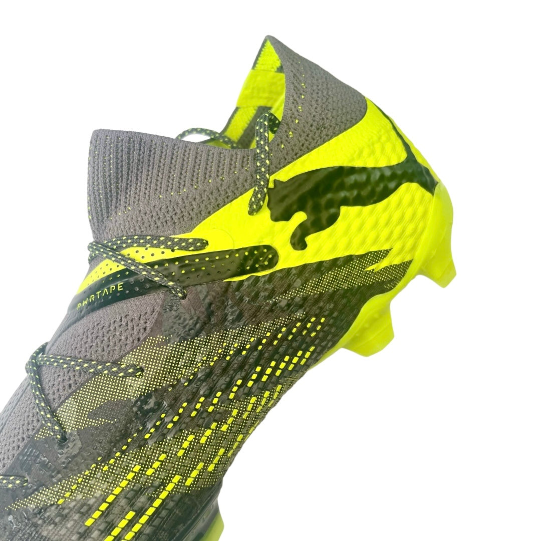 PUMA FUTURE 7 ULTIMATE RUSH FG/AG - Strong Gray-Cool Dark Gray-Electric Lime