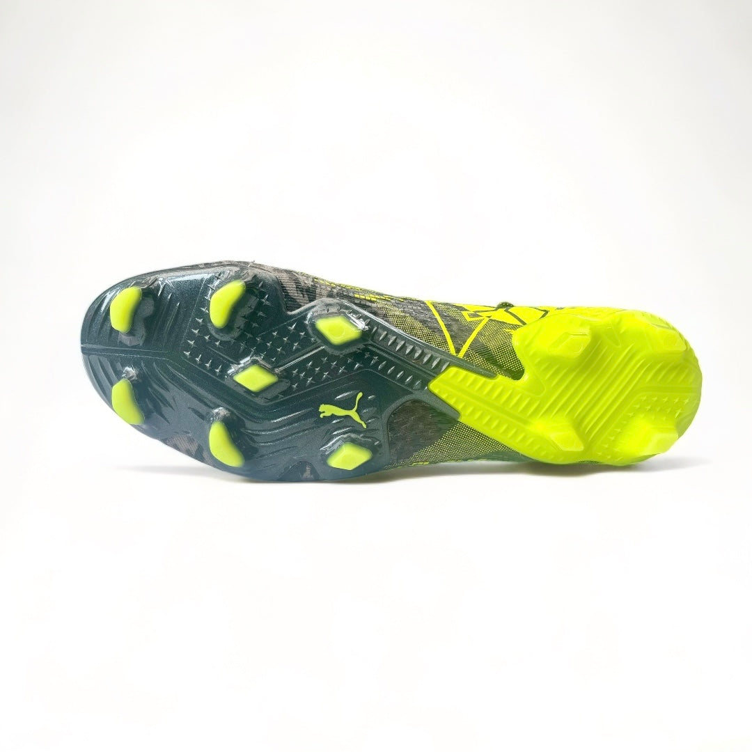 PUMA FUTURE 7 ULTIMATE RUSH FG/AG - Strong Gray-Cool Dark Gray-Electric Lime