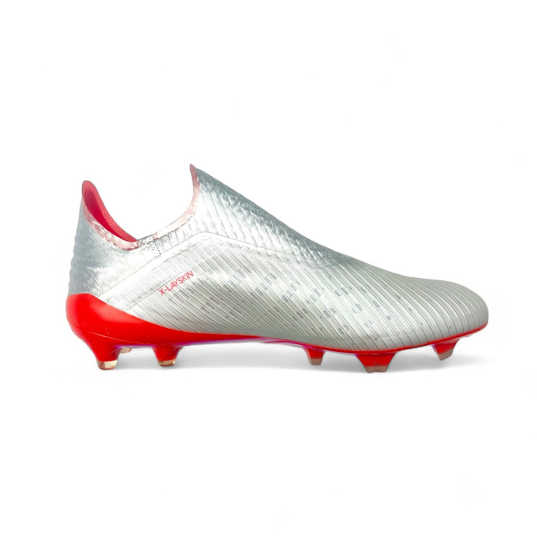 adidas X 19+ FG - Silver Metallic/High-Res Red