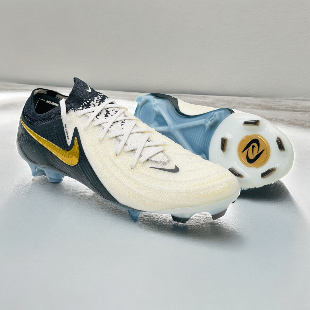 Nike Phantom GX 2 Elite FG - White/Metallic Gold Coin/Black