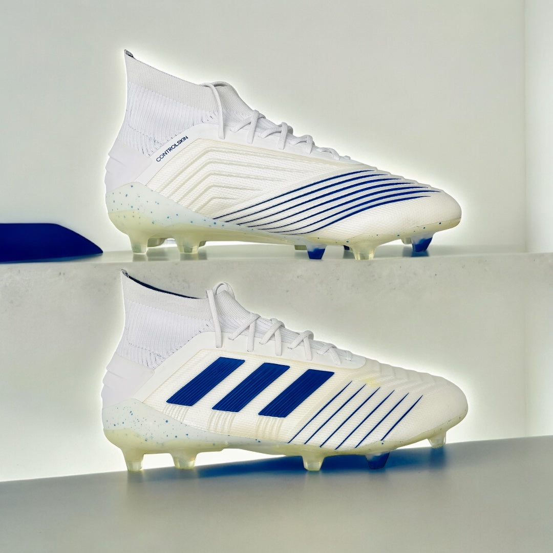 Adidas Predator 19.1 FG White Bold Blue Virtuso Pack