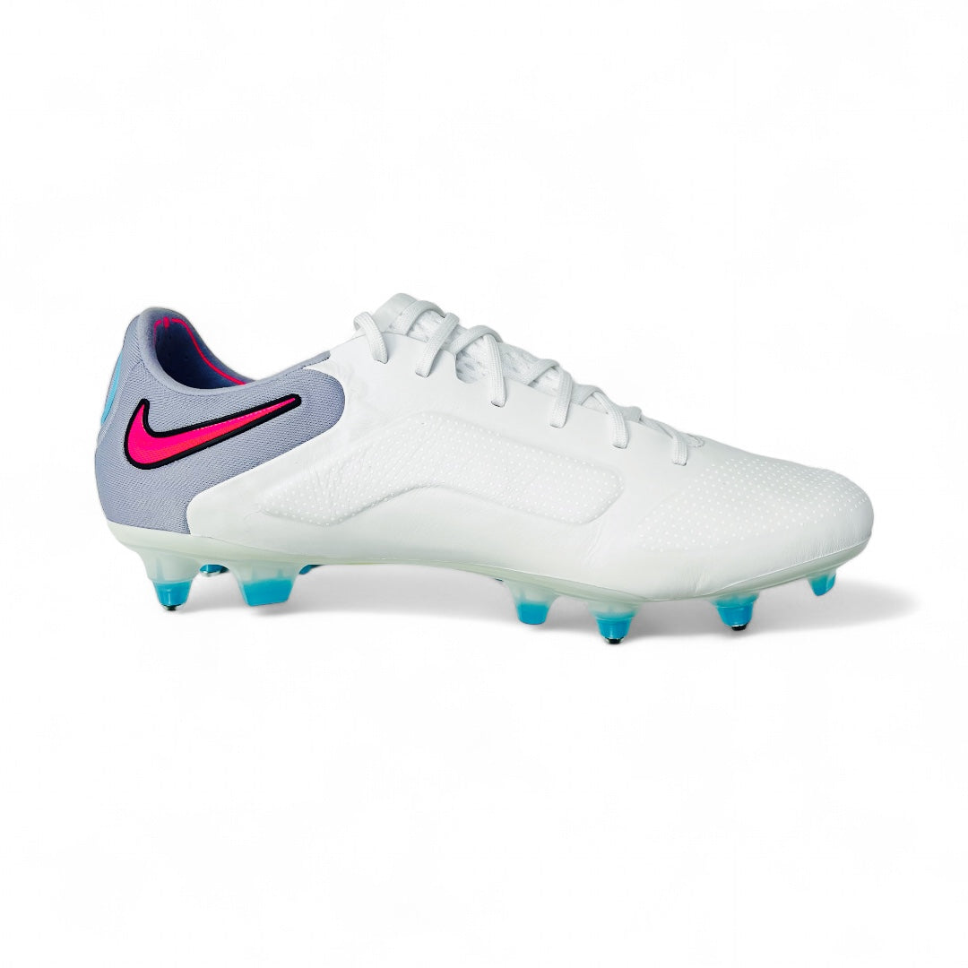 Nike Tiempo Legend 9 Elite SG-PRO Anti-Clog Blast - White/Black/Baltic Blue/Pink Blast