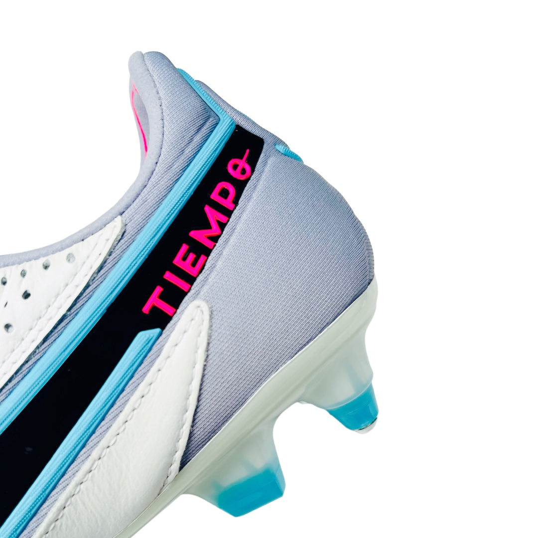 Nike Tiempo Legend 9 Elite SG-PRO Anti-Clog Blast - White/Black/Baltic Blue/Pink Blast