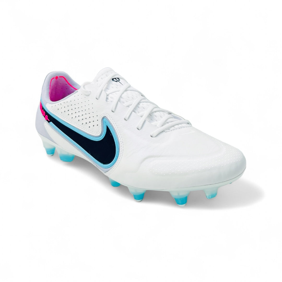 Nike Tiempo Legend 9 Elite SG-PRO Anti-Clog Blast - White/Black/Baltic Blue/Pink Blast