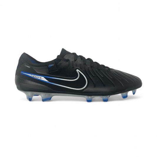 Nike Tiempo Legend X 10 Elite FG- Black/Chrome/Blue