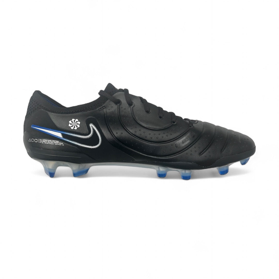 Nike Tiempo Legend X 10 Elite FG- Black/Chrome/Blue