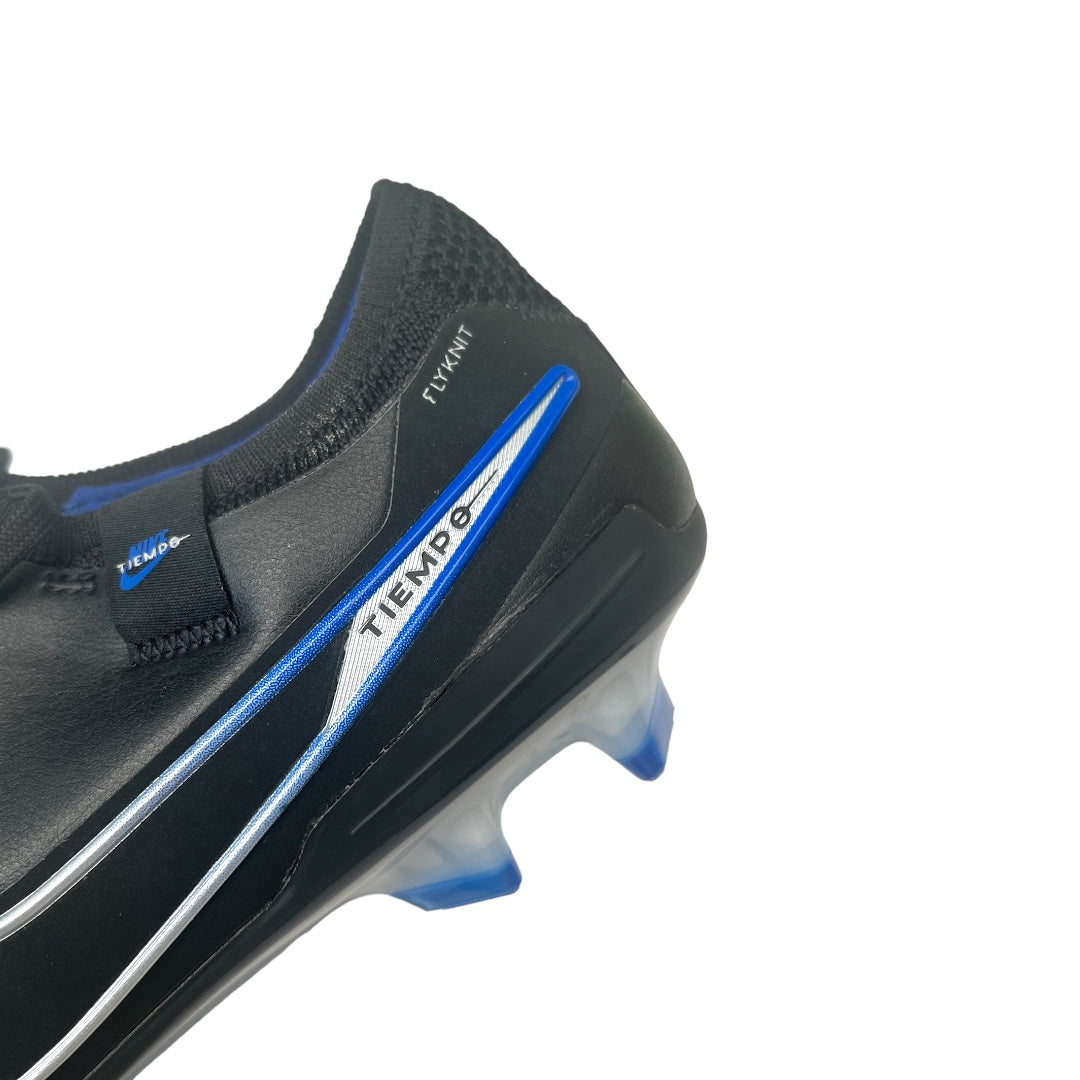 Nike Tiempo Legend X 10 Elite FG- Black/Chrome/Blue