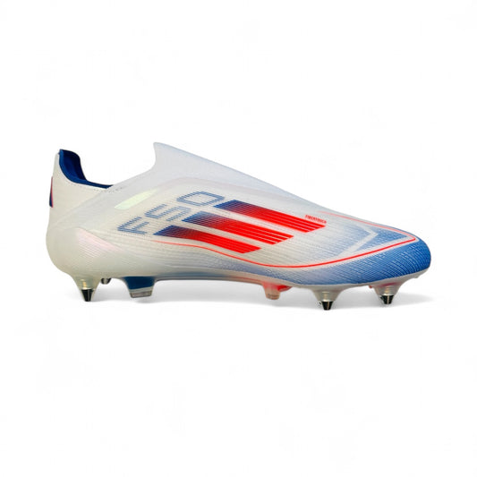 ADIDAS F50 ELITE LACELESS SG White/Solar Red/Lucid Blue  'Euro Pack'