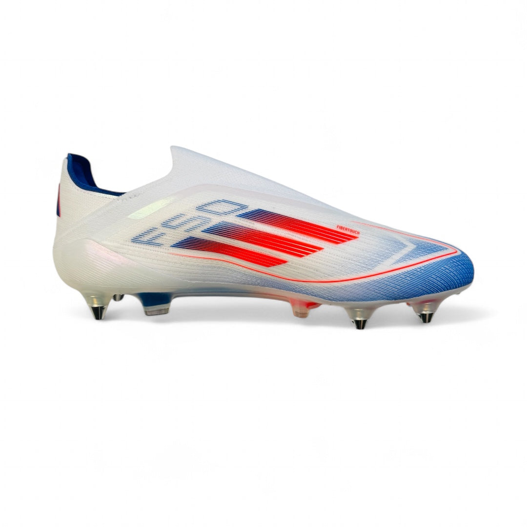 ADIDAS F50 ELITE LACELESS SG White/Solar Red/Lucid Blue  'Euro Pack'